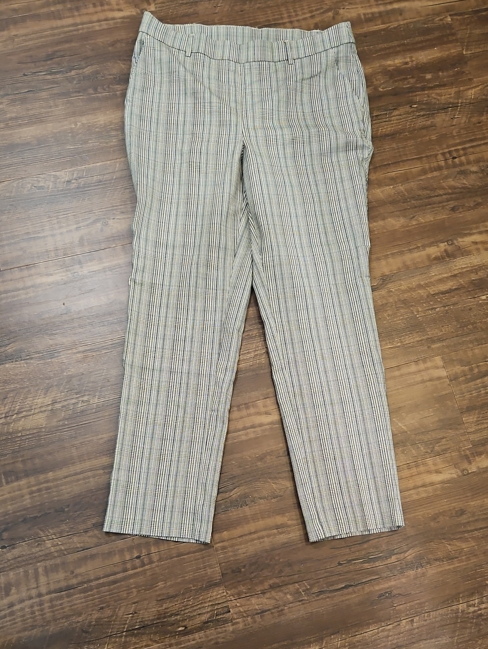 Rafaella Women's Plaid Straight Leg Pants